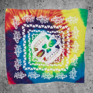 'Skull' Bandana - Tie Dye full print