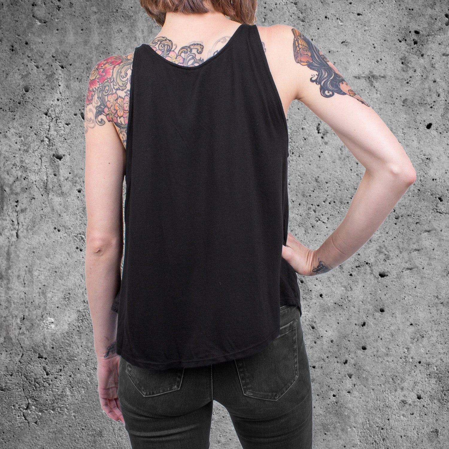 'Washed Out Skull' Women's Tank back