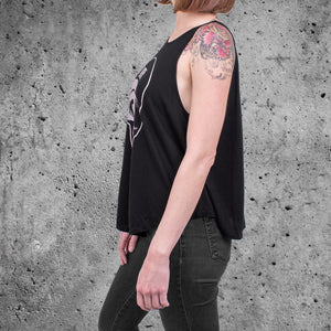 'Washed Out Skull' Women's Tank side